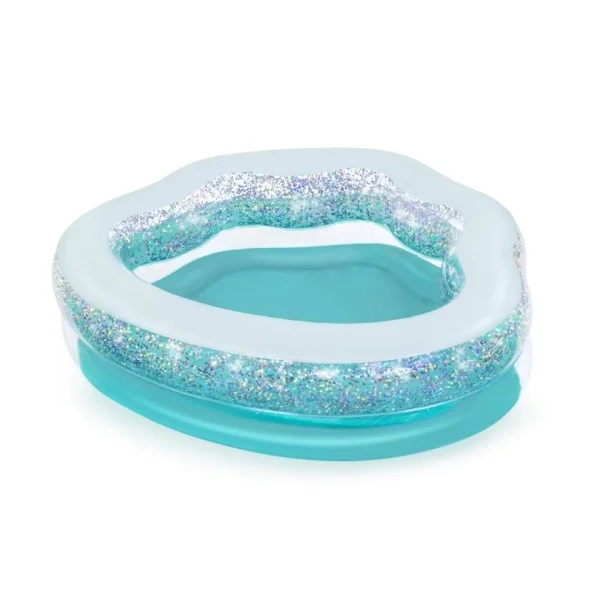 Bestway Sparkle Shell Inflatable Kiddie Pool 1.5m x 1.27m x 43cm - 52489